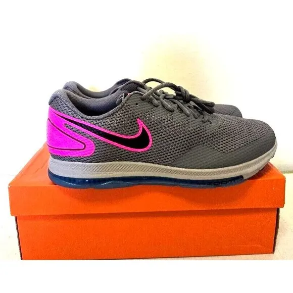 NIKE ZOOM ALL OUT LOW 2 MEN SIZE 12 GUNSMOKE PINK BLAST NEW COMORT RUN N…
