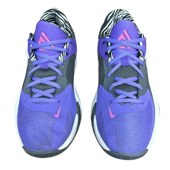 Nike Zoom Freak 4 Action Grape/Pinksicle Basketball Shoes DO9680-500 Size 6.5