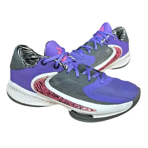 Nike Zoom Freak 4 Action Grape/Pinksicle Basketball Shoes DO9680-500 Size 6.5
