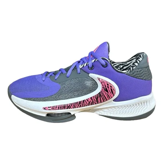 Nike Zoom Freak 4 Action Grape/Pinksicle Basketball Shoes DO9680-500 Size 6.5