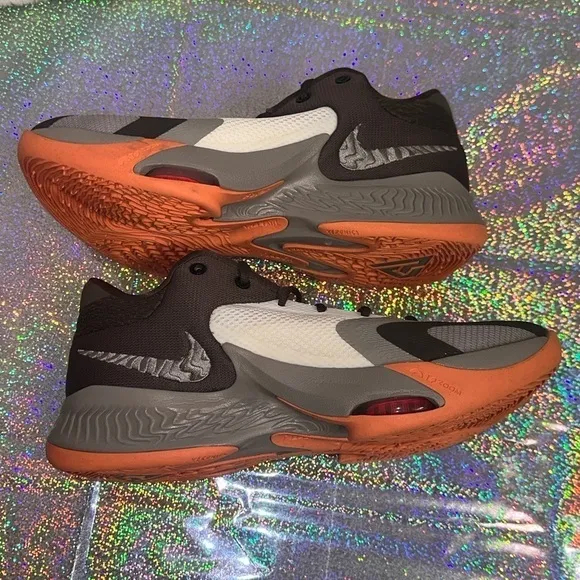 Nike Zoom Freak 4 Letter Bros Basketball Shoes - Iron Stone DJ6149-003 Size 8.5