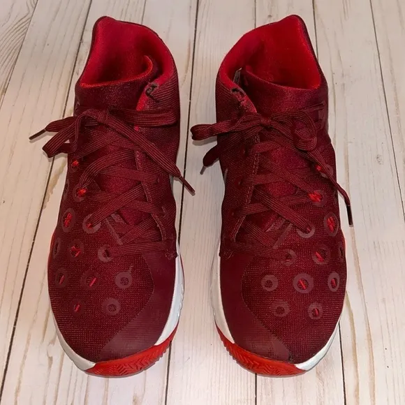 Nike Zoom Hyper-quickness 3 Red/Maroon Basketball Shoes Mens Size 7