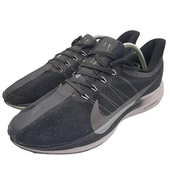 Nike Zoom Pegasus 35 Turbo Running Shoes Black AJ4114-001 Mens Size 10