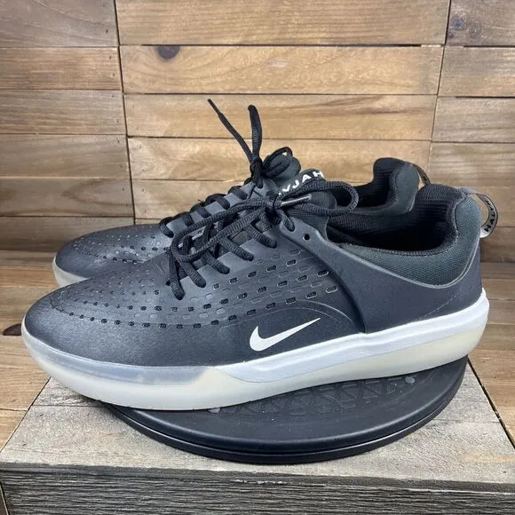 Nike Zoom Nyjah 3 SB Mens Size US 13 Black Lace Up Athletic Shoes Sneakers