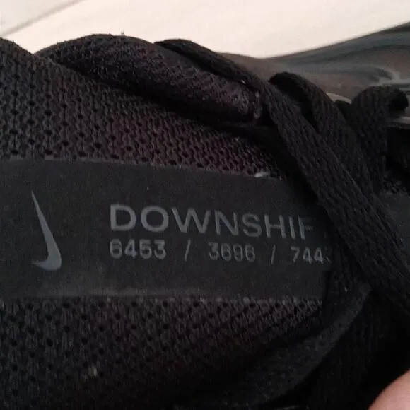 Nike Men's Downshifter 11 Road Running Shoe - Black Smoke Gray Size 14