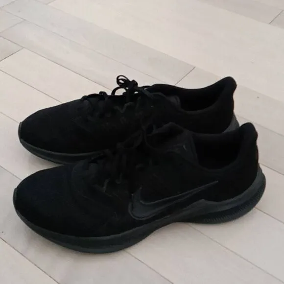 Nike Men's Downshifter 11 Road Running Shoe - Black Smoke Gray Size 14