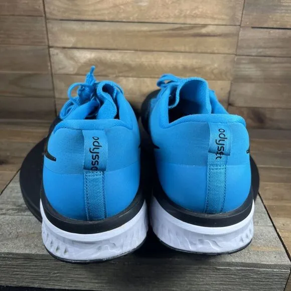 Nike Mens Size 14 Odyssey React 2 Blue Flyknit Running Shoes AH1015-402