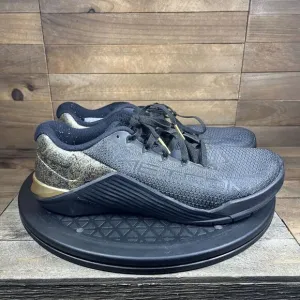 Nike Mens Size 7 Metcon 5 Cross Training Shoes AT3144-070 Black Metallic Gold