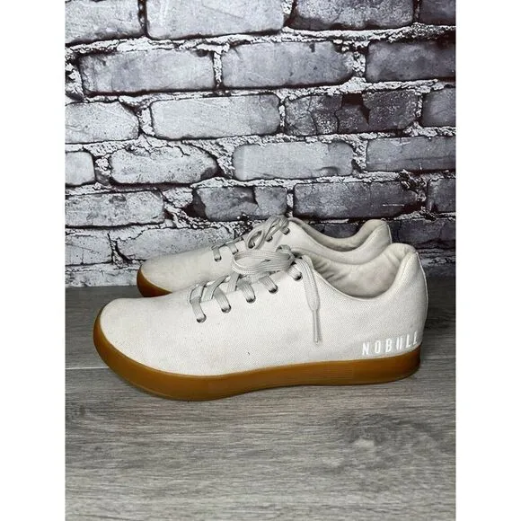 NoBull Ivory Canvas Trainer Training Lace Up Shoes Sneakers Men’s Sz 11M US/45EU