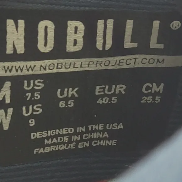 NoBull Navy Heather Unisex Men’s 7.5 Women’s 9 SuperFabric Training Shoes