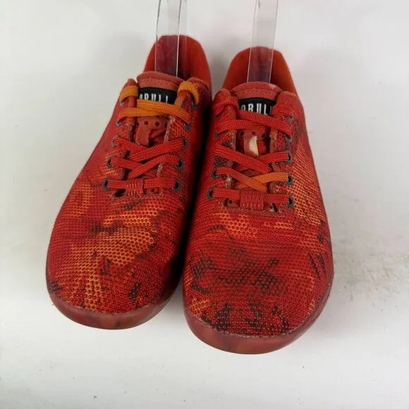 NoBull Outwork Project Trainer Sneakers Men's 8 Red Camouflage Lace-Up Shoes