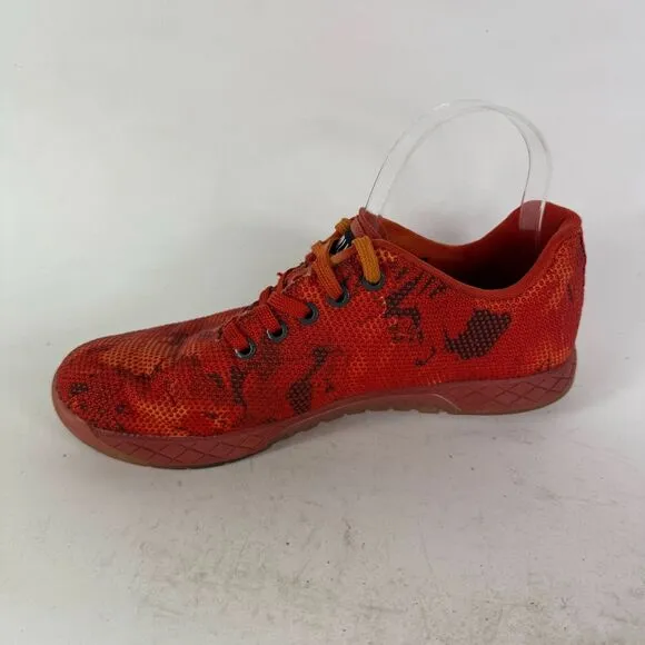 NoBull Outwork Project Trainer Sneakers Men's 8 Red Camouflage Lace-Up Shoes