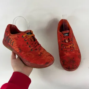 NoBull Outwork Project Trainer Sneakers Men's 8 Red Camouflage Lace-Up Shoes