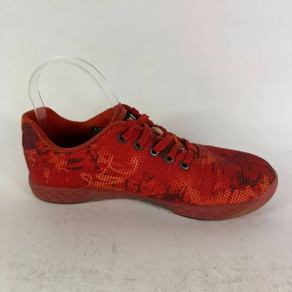 NoBull Outwork Project Trainer Sneakers Men's 8 Red Camouflage Lace-Up Shoes