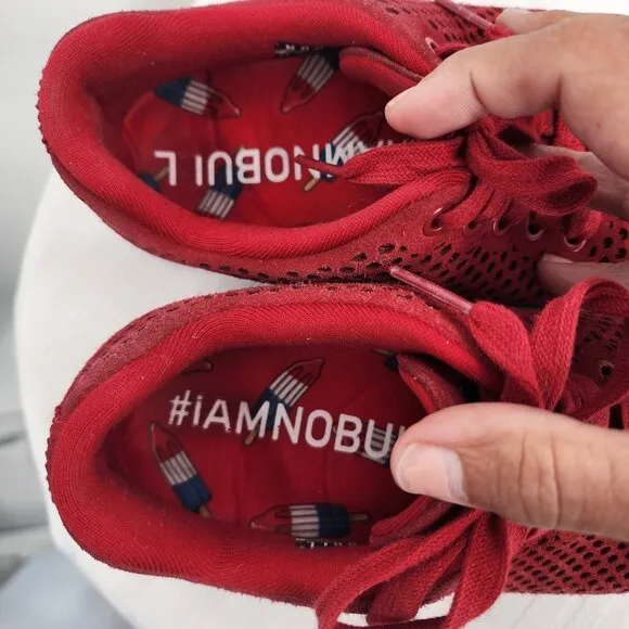 NOBULL PROJECT Red Suede Trainer Crossfit Training Shoes 8.5
