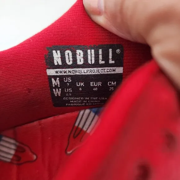 NOBULL PROJECT Red Suede Trainer Crossfit Training Shoes 8.5