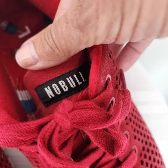 NOBULL PROJECT Red Suede Trainer Crossfit Training Shoes 8.5