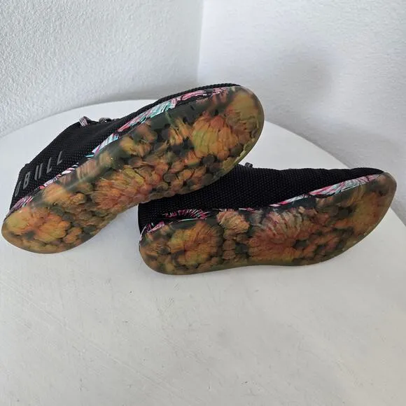 NOBULL Women's Black &quot;Midnight Palm&quot; Outwork Training Shoes Sneakers Size 9
