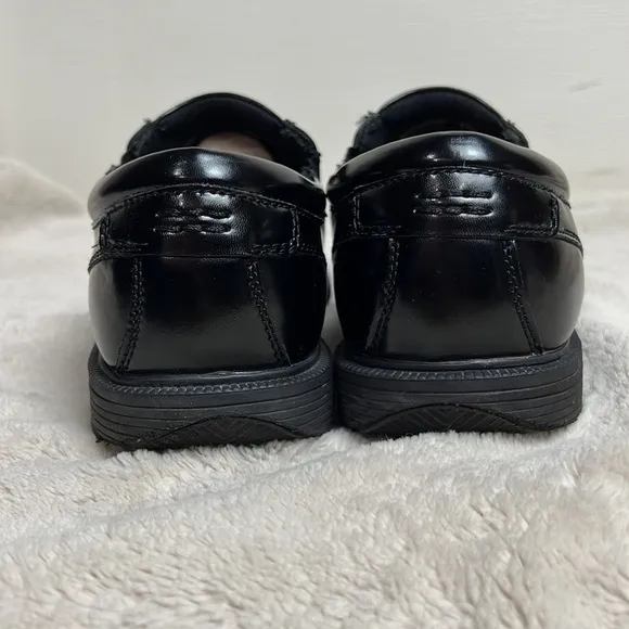 Nunn Bush Kore Black Bleeker Street Bike Toe Slip On Men’s Shoes - Size 11 Wide