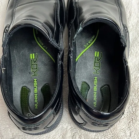 Nunn Bush Kore Black Bleeker Street Bike Toe Slip On Men’s Shoes - Size 11 Wide