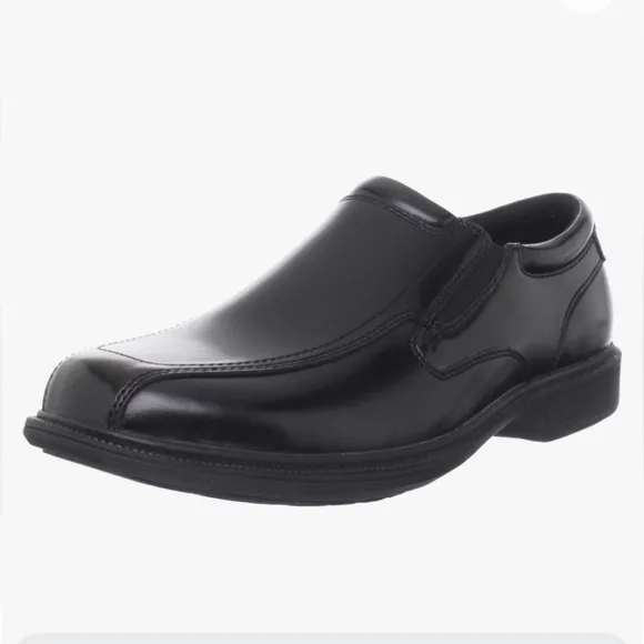 Nunn Bush Kore Black Bleeker Street Bike Toe Slip On Men’s Shoes - Size 11 Wide