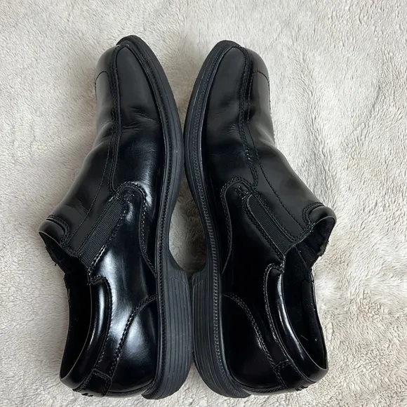 Nunn Bush Kore Black Bleeker Street Bike Toe Slip On Men’s Shoes - Size 11 Wide