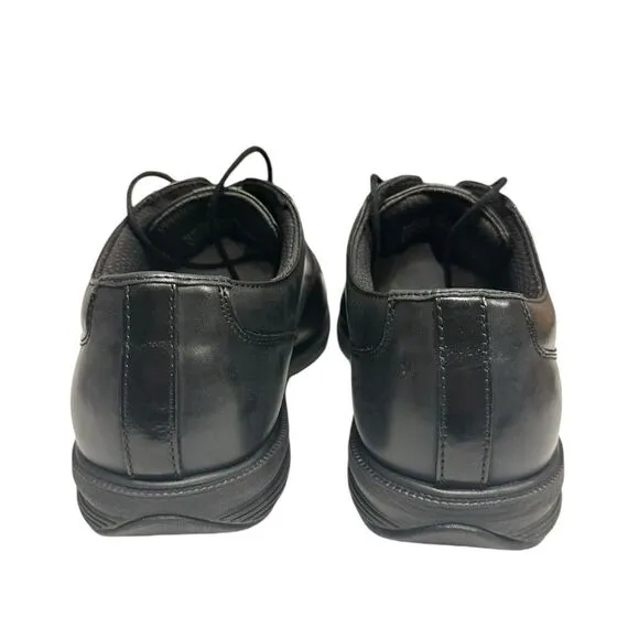 Nunn Bush Marvin St Black Leather Slip Resistant Oxford Shoes | Size 12