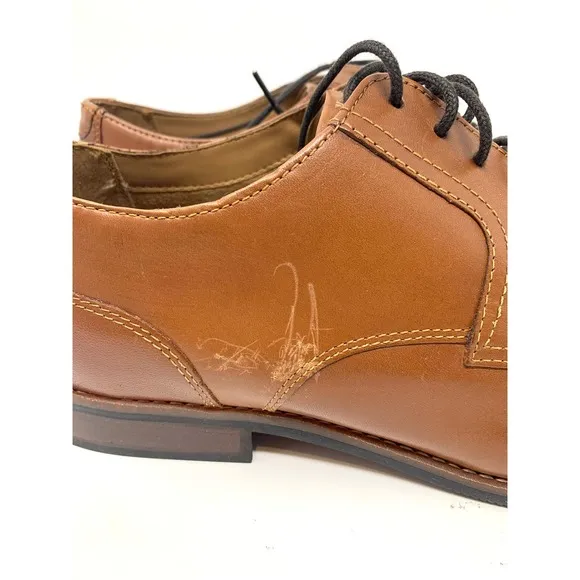Nunn Bush Men's Plain Toe Dress Shoes Brown 12 W NEW