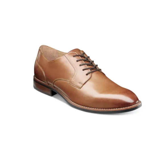 Nunn Bush Men's Plain Toe Dress Shoes Brown 12 W NEW