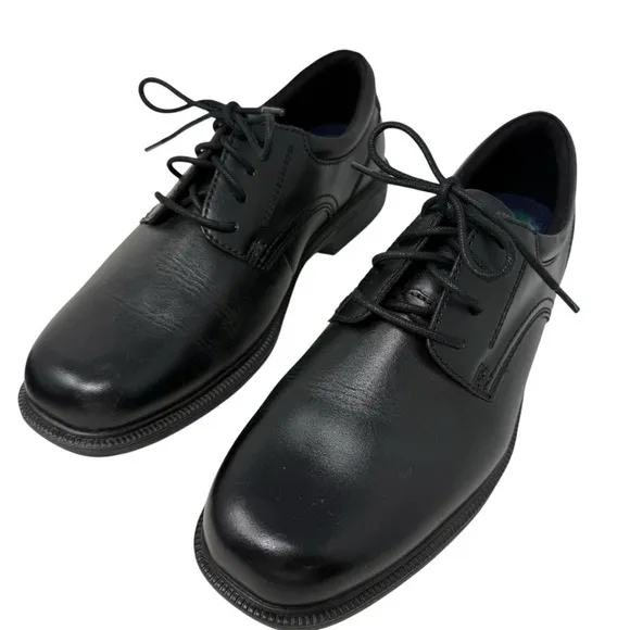 Nunn Bush Men’s Size 9.5 Kore Pro tie Casual Dress Comfort Shoes Leather Black