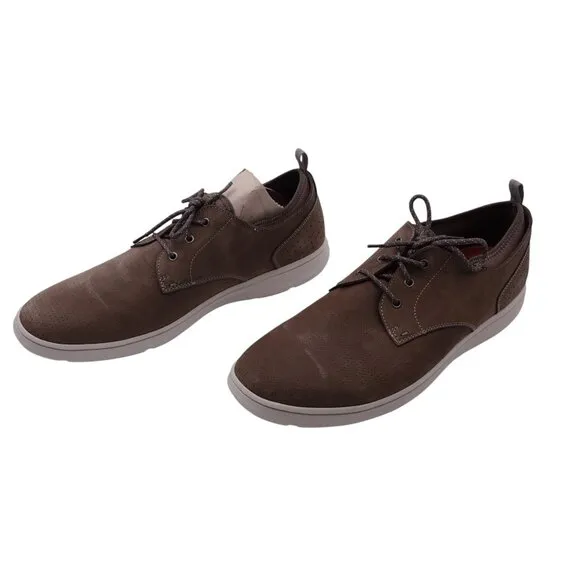 NWOB Rockport Zaden Plain Toe Oxford Shoes Sz 14 Brown Leather Lace Up CH4926