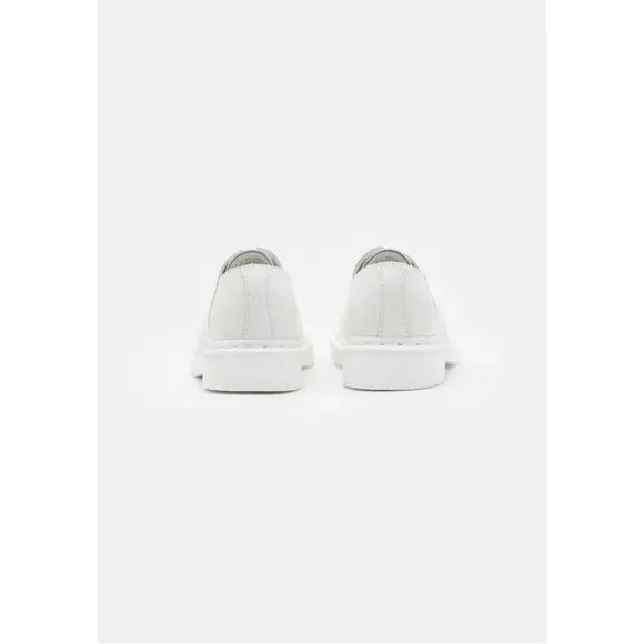 NWOT DR MARTENS New 27522 White Smooth Leather Pride Oxford Shoes