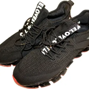 NWOT “Love” Black Sneakers Court Shoes. Great for any sport. Size 8