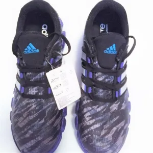 NWT  Adidas Athletic shoe Adipure Crazy Fast Women 10 Running Black Aqua Purple