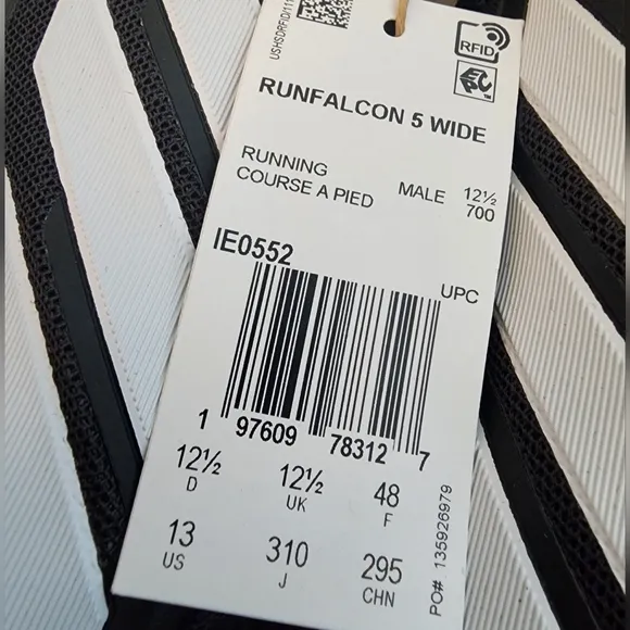 NWT Adidas Run Falcon 5 Wide