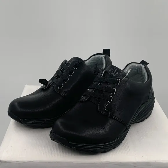 🌹NWT Align Velocity Women’s Slip On Black Leather Comfortable Arch Support Shoes