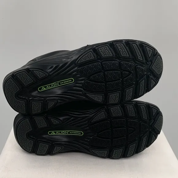 🌹NWT Align Velocity Women’s Slip On Black Leather Comfortable Arch Support Shoes