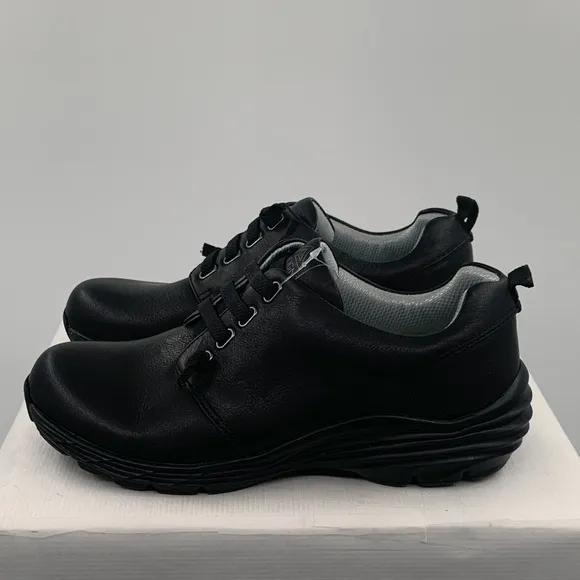 🌹NWT Align Velocity Women’s Slip On Black Leather Comfortable Arch Support Shoes