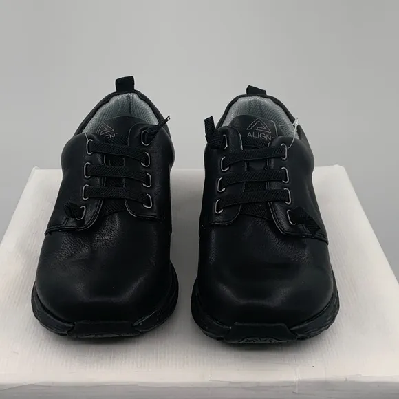 🌹NWT Align Velocity Women’s Slip On Black Leather Comfortable Arch Support Shoes