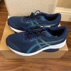 NWT ASICS 13 X Wide men’s Blue Athletic Shoes Gel Contend 8 Running Shoes New
