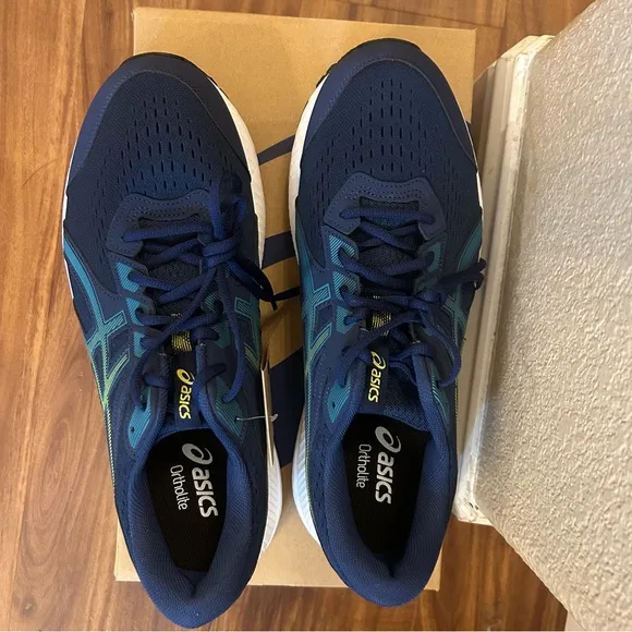 NWT ASICS 13 X Wide men’s Blue Athletic Shoes Gel Contend 8 Running Shoes New