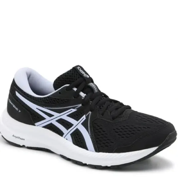 NWT ASICS Women’s Gel-Contend 7 Black/Purple Running Shoes in size 6