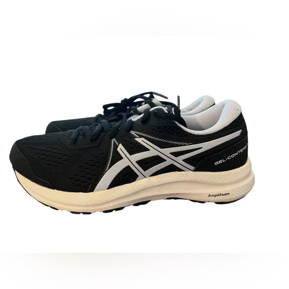 NWT ASICS Women’s Gel Contend 7 Running Shoes in Black/Lilac Opal size 5.5 wide