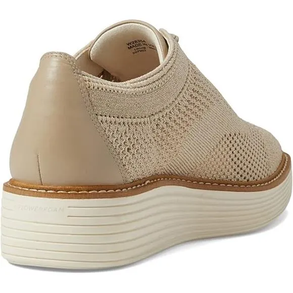 NWT Cole Haan Women's Originalgrand Platform Stitchlite Oxfords,Ivory-Size 9.5