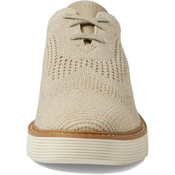 NWT Cole Haan Women's Originalgrand Platform Stitchlite Oxfords,Ivory-Size 9.5
