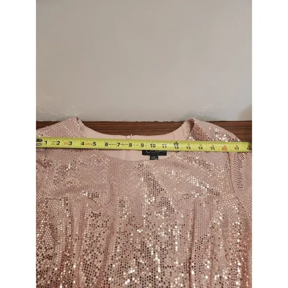 NWT Connected Apparel Kym Sequin‎ Fit Flare Cocktail Dress