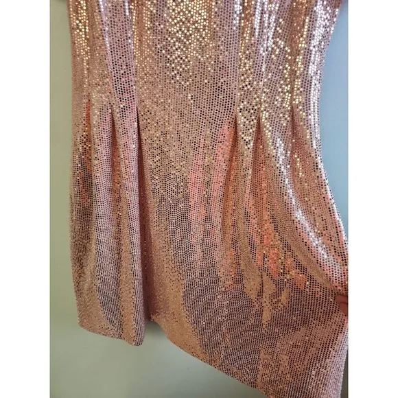 NWT Connected Apparel Kym Sequin‎ Fit Flare Cocktail Dress