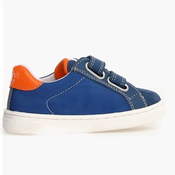 NWT NATURINO PINN Sneaker in Azure-White-Orange