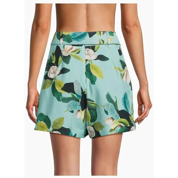 NWT PatBO Magnolia Floral Belted Shorts Size US size 6