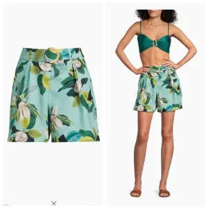NWT PatBO Magnolia Floral Belted Shorts Size US size 6